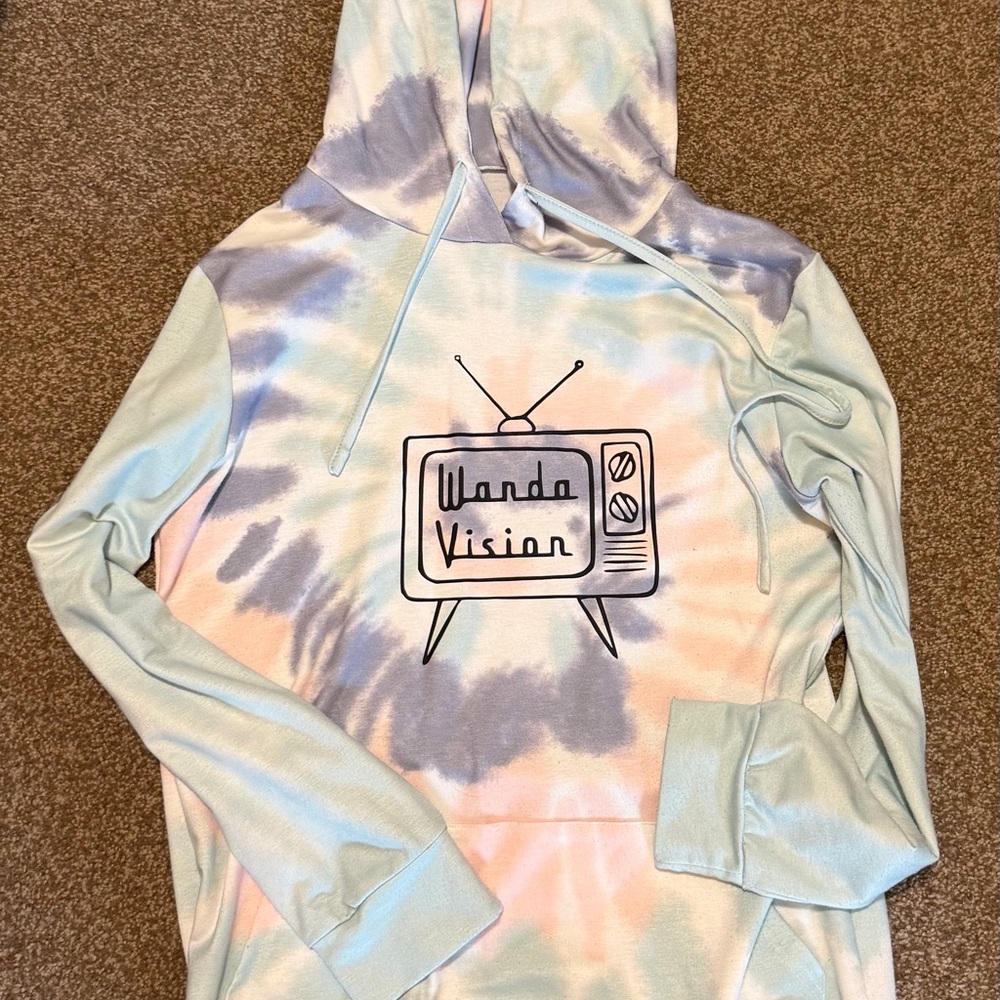 Wanda Vision Custom Tie-Dye Hoodie